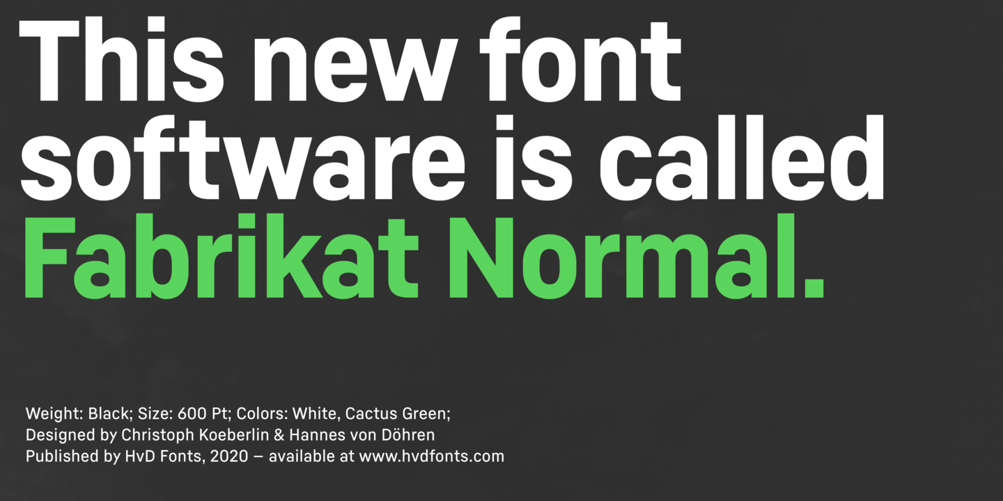 Fabrikat Normal Font preview